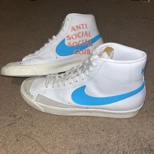 Nike Blazer Mid "Anti Social Social Club"- Men's Size 12.5 RARE Custom  1 of 1
